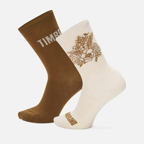 2-Pack Timberland® Floral Crew Sock